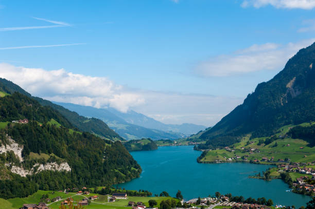 istock Lake Lungern Valley from Brunig Pass, Switzerland 958688398