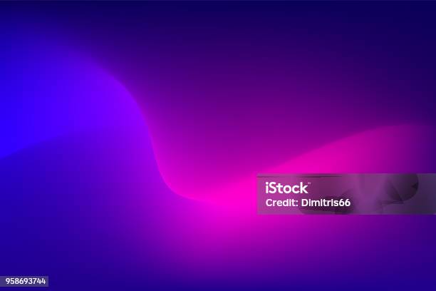 Abstract Red Light Trail On Blue Background Stock Illustration - Download Image Now - Backgrounds, Color Gradient, Abstract