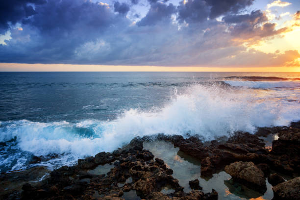 istock Beautiful cloudscape over the sea, sunrise and sunset shot 958701510