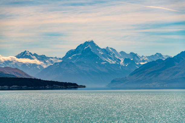 istock Big mountain range and small body of water 958703688