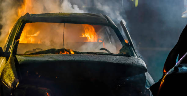 Acidente de Carro - foto de acervo