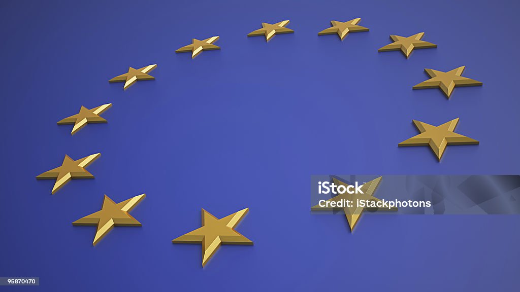 European Union Symbol  Abstract Stock Photo