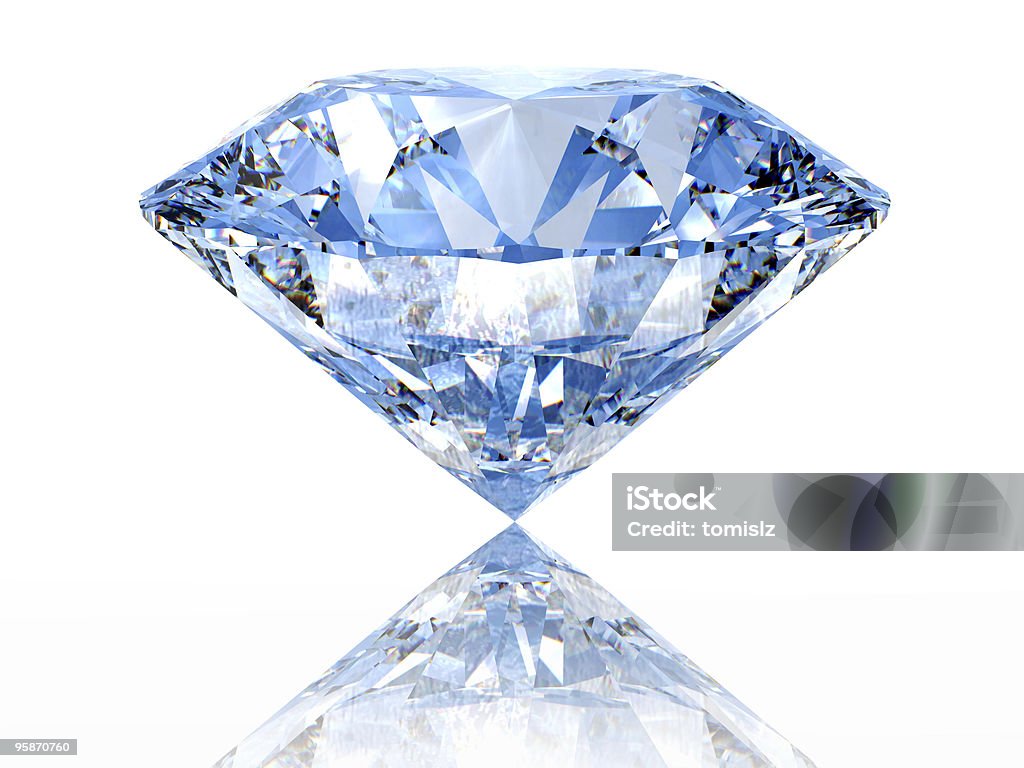 Blue diamond - Foto stock royalty-free di Blu