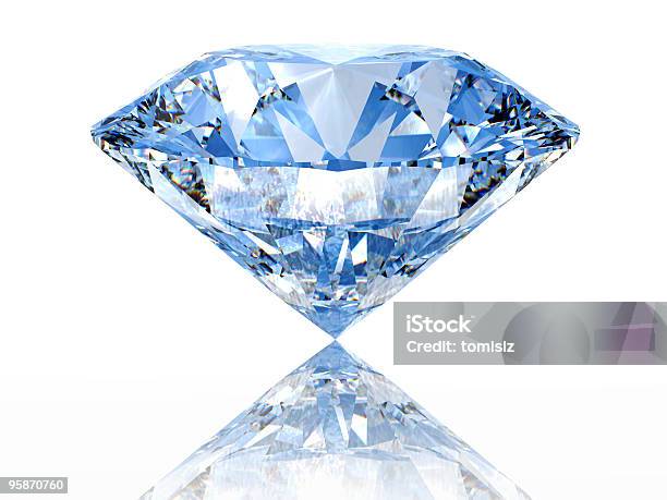 Blue Diamond - Fotografie stock e altre immagini di Blu - Blu, Brillante, Composizione orizzontale