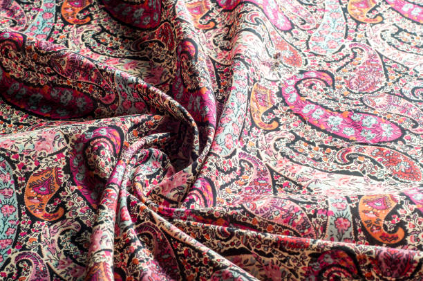 istock Texture background pattern.  Paisley vintage floral motif ethnic seamless background. Abstract lace pattern. Imitation of a textile factory. Hand-painted colorful wallpaper 958713100