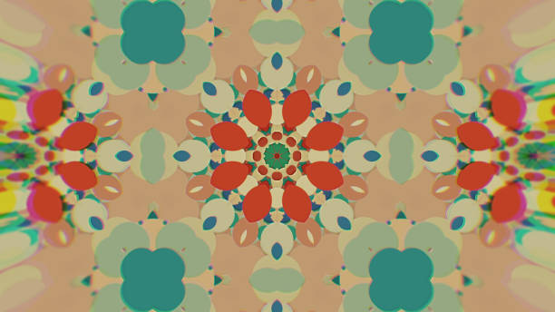 istock Abstract Colorful Painted Kaleidoscopic Graphic Background. Futuristic Psychedelic Hypnotic Backdrop Pattern With Texture 958713846