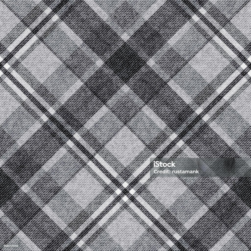 Template of checkered seamless background, plaid fabric, vector background Plaid stock vector