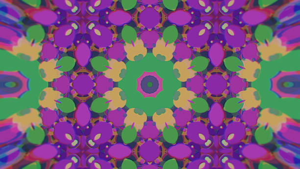 istock Abstract Colorful Painted Kaleidoscopic Graphic Background. Futuristic Psychedelic Hypnotic Backdrop Pattern With Texture 958717910