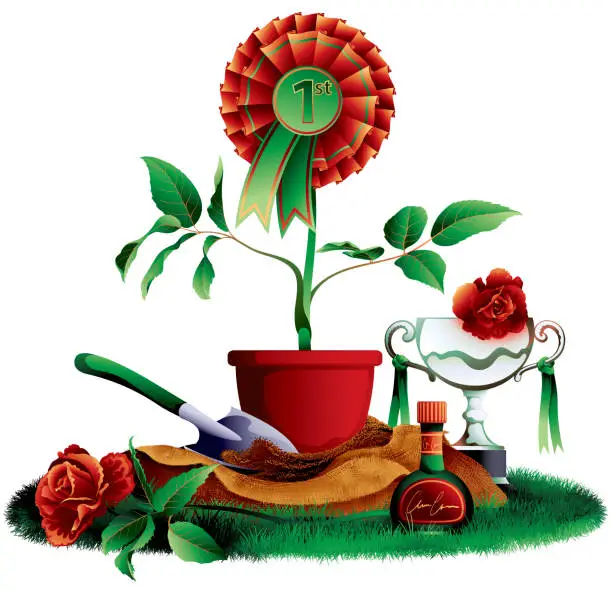 Vector illustration of Winning Flower