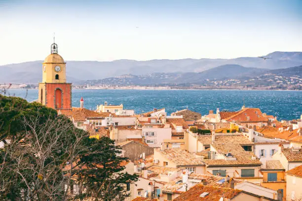 Photo of View of the city of Saint-Tropez, Provence, Cote d'Azur, a popular destination for travel in Europe