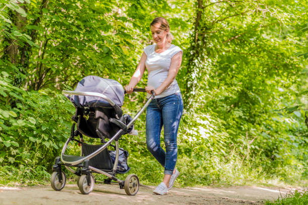 istock Strapped in for a stroll in the park 958723286