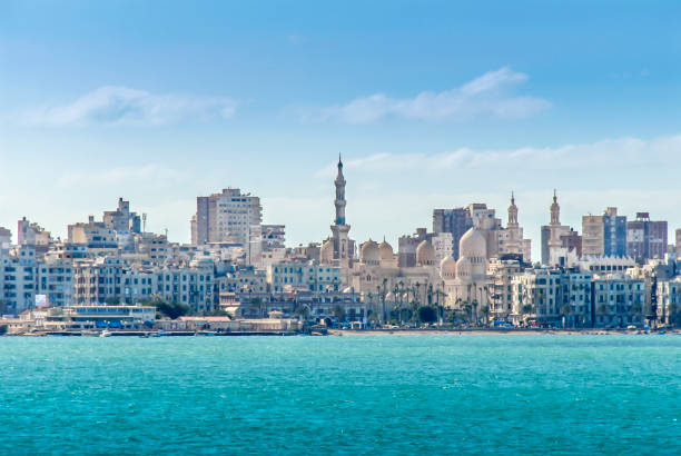 istock View of Alexandria harbor, buildings 958723480