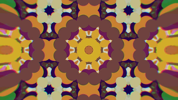 istock Abstract Colorful Painted Kaleidoscopic Graphic Background. Futuristic Psychedelic Hypnotic Backdrop Pattern With Texture 958727364
