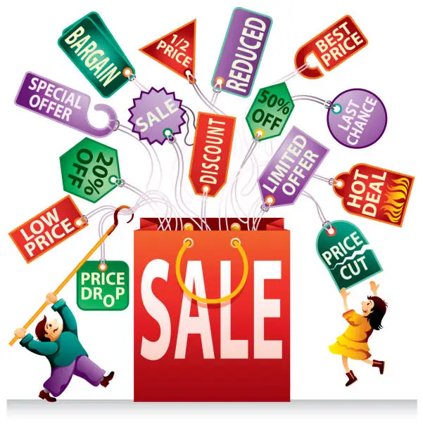 Vector illustration of Sale