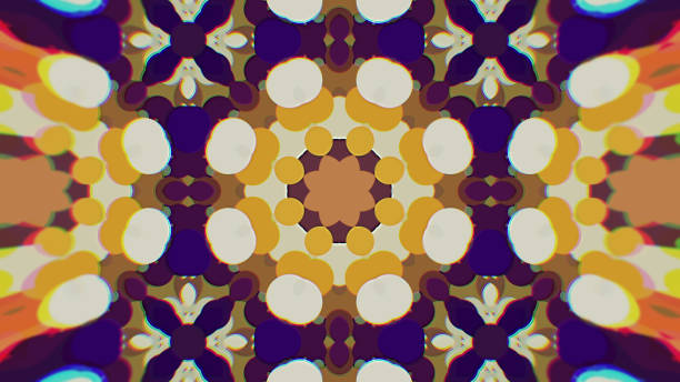 istock Abstract Colorful Painted Kaleidoscopic Graphic Background. Futuristic Psychedelic Hypnotic Backdrop Pattern With Texture 958727646
