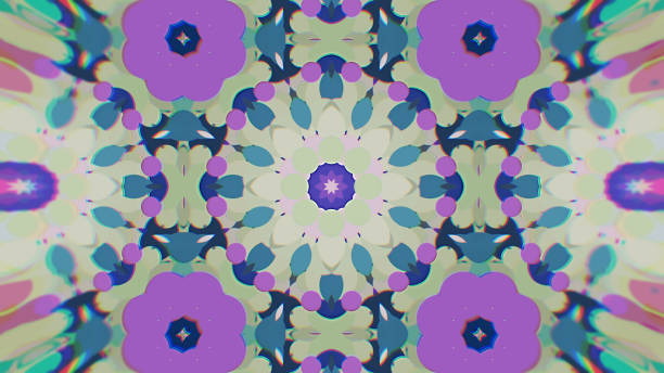 istock Abstract Colorful Painted Kaleidoscopic Graphic Background. Futuristic Psychedelic Hypnotic Backdrop Pattern With Texture 958731430