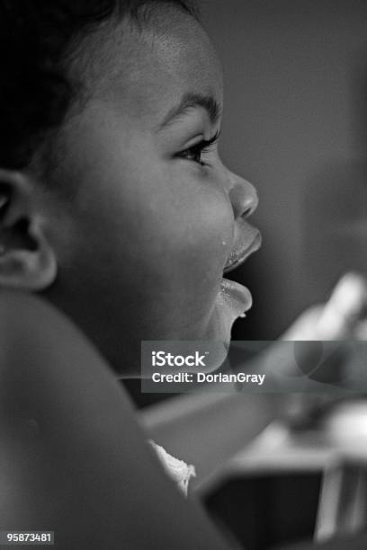 Happy Baby Stockfoto und mehr Bilder von Baby - Baby, Schwarzweiß-Bild, Afro-amerikanischer Herkunft
