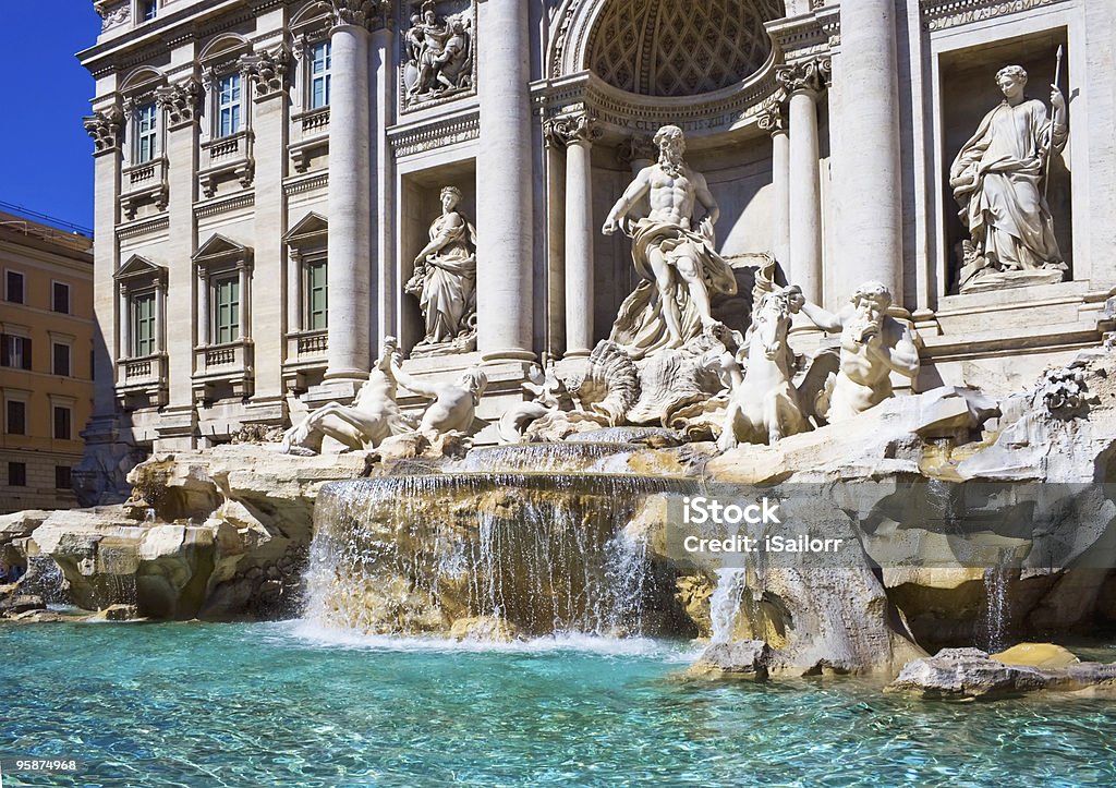 Trevi Fountain  Architecture Stock Photo