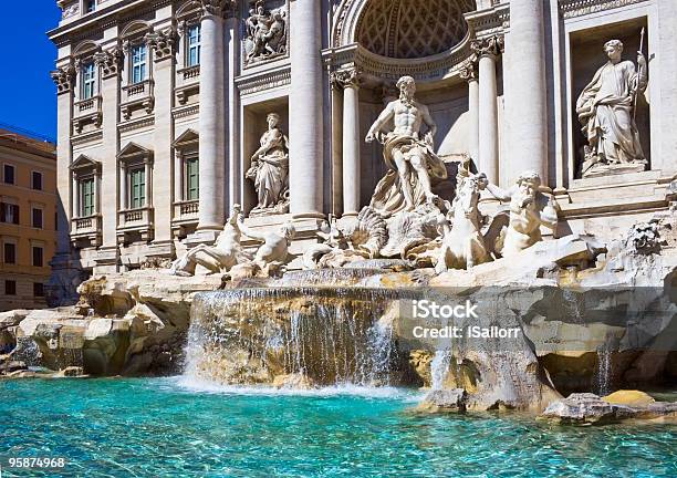 Trevi Fountain Stock Photo - Download Image Now - Architecture, Art, Capital Cities