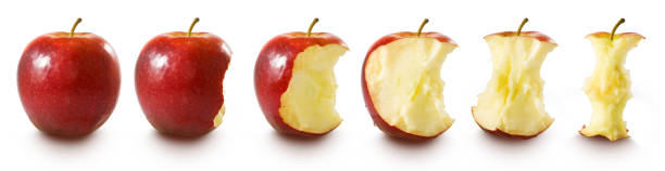 istock Isolated image of  red apple on white background 958754222
