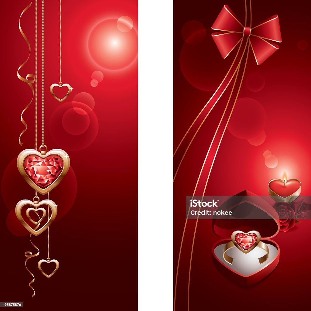 Bijou cœur - clipart vectoriel de Amour libre de droits