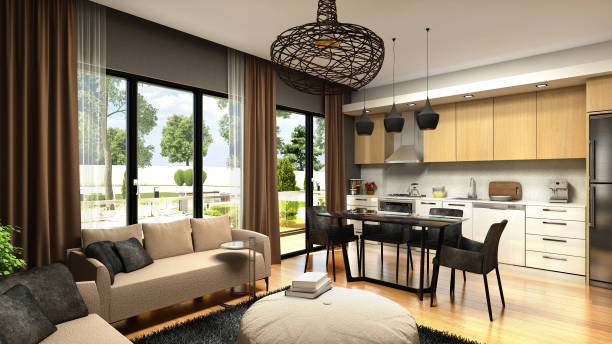 istock 3d render of living room 958759486