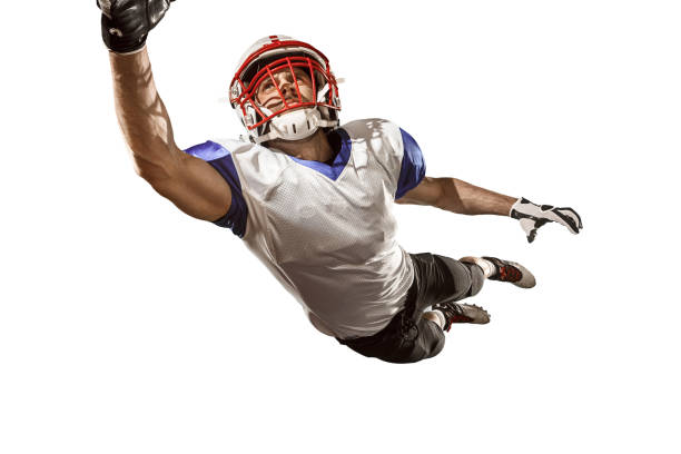 istock one american football player man studio isolated on white background 958776004