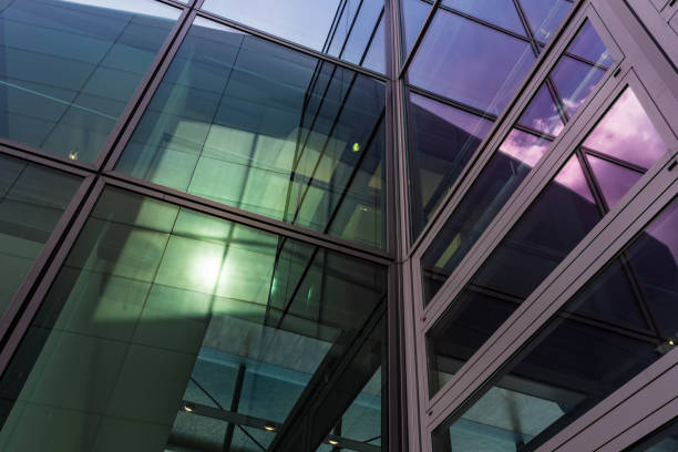 istock The glass architecture in city against a sky 958783624