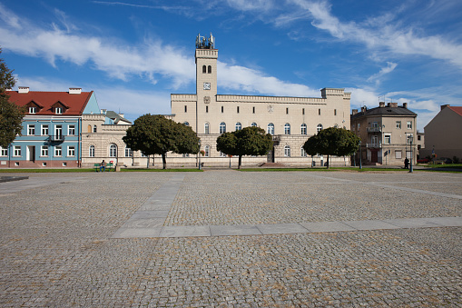 City Hall and Old Town Square in Radom, Poland