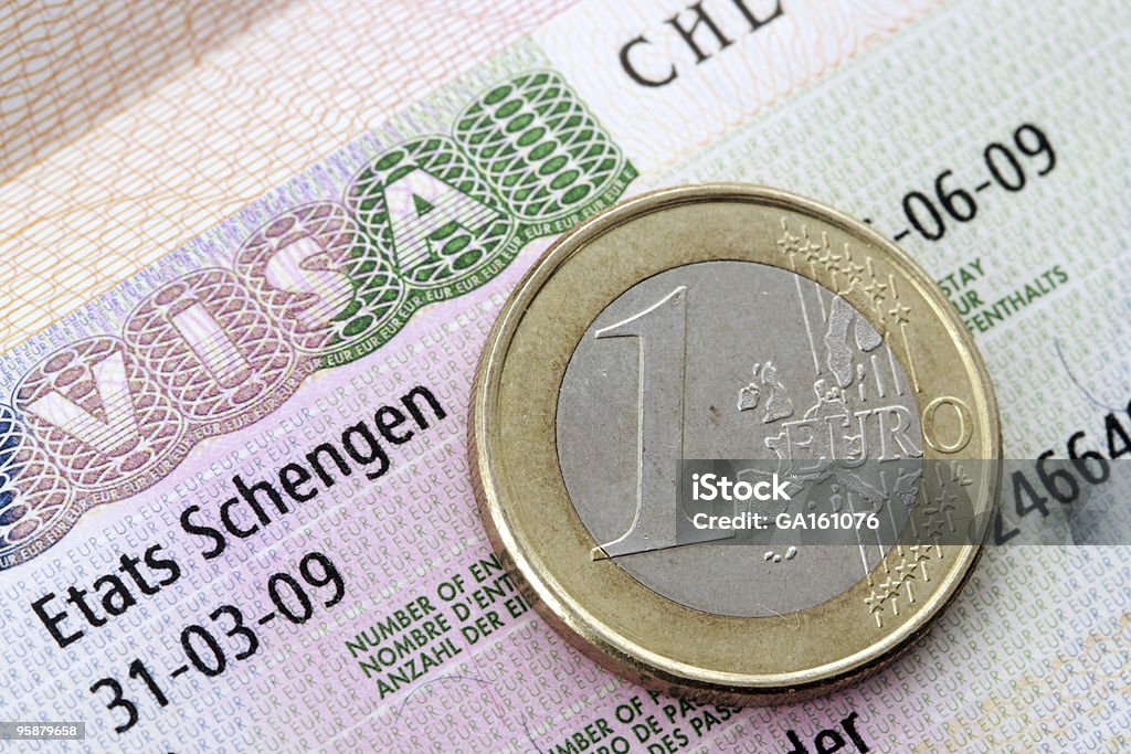 Visto per i paesi dell'area Schengen - Foto stock royalty-free di Schengen Agreement