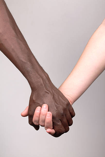 Mixed race couple stock photo