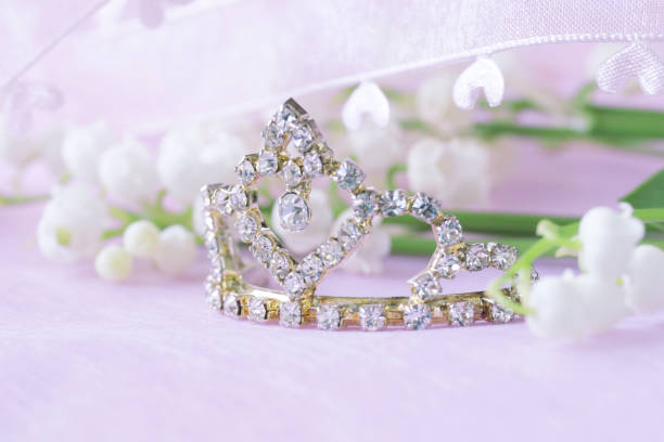 istock lily bell's  bouquet and tiara 958812586