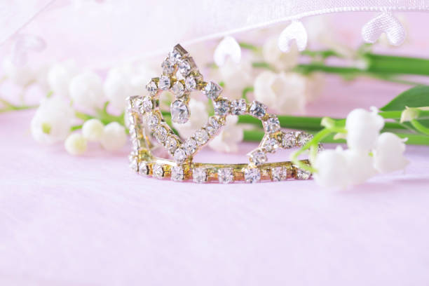 istock lily bell's  bouquet and tiara 958813046