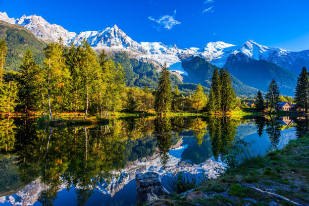 istock Beautiful park in the Chamonix 958813602
