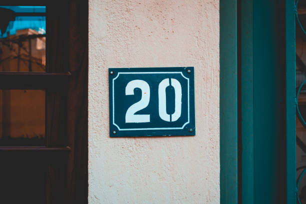 istock blue number twenty door sign 958819988