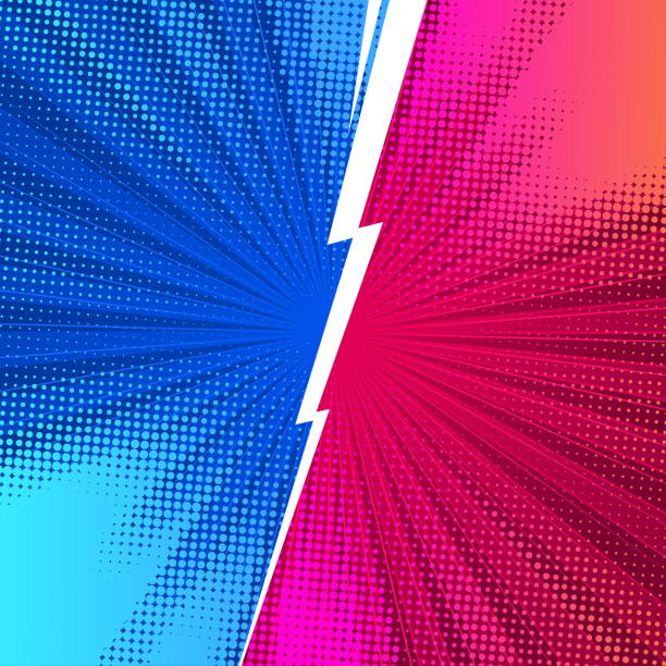 Fight comics style  backgrounds with lightning. Vector illustration. Versus. vs. Fight comics style  backgrounds with lightning. Vector illustration. Versus. vs. lightning backgrounds stock illustrations