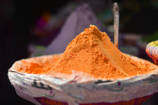 the bright colors of spices