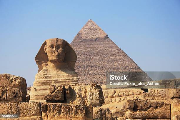 Sfinge E Piramide - Fotografie stock e altre immagini di Africa - Africa, Africa settentrionale, Antica civiltà