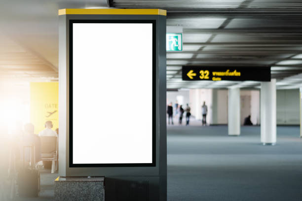 istock blank advertising billboard at airport. 958848980