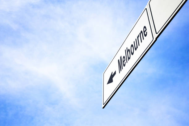 istock Signboard pointing towards Melbourne 958850008