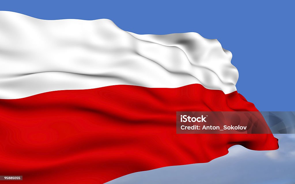 Flaga Polski - Zbiór zdjęć royalty-free (Bez ludzi)