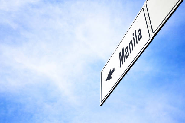 istock Signboard pointing towards Manila 958853800