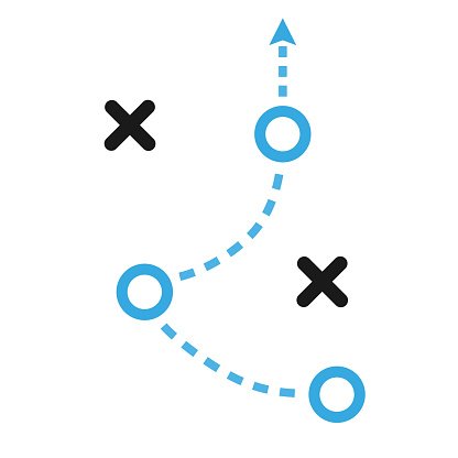 tactics business concept vector icon illustration
