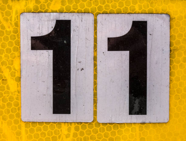 istock Written Wording in Distressed State Typography Found Number Eleven 11 958858690