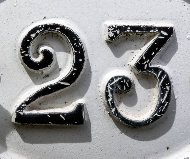istock Written Wording in Distressed State Typography Found Number Twenty Three 958860382