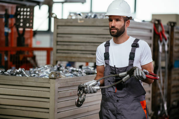 istock Man working in metal industry 958860462