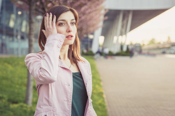 Forgetful woman just realized she made a mistake