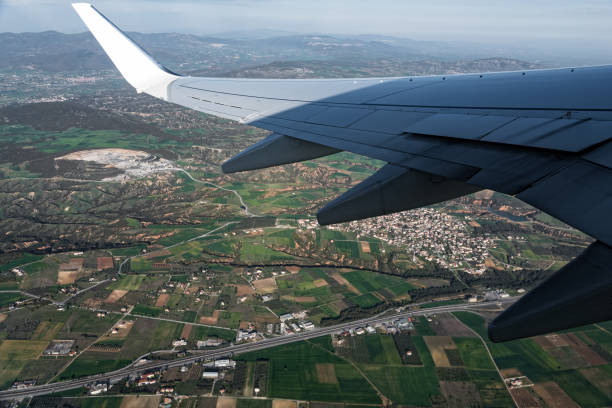 istock Wing of airplane 958872340