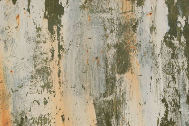 istock Rusty Metal Pilling Paint Surface Texture Background Photo Shot. 958875258