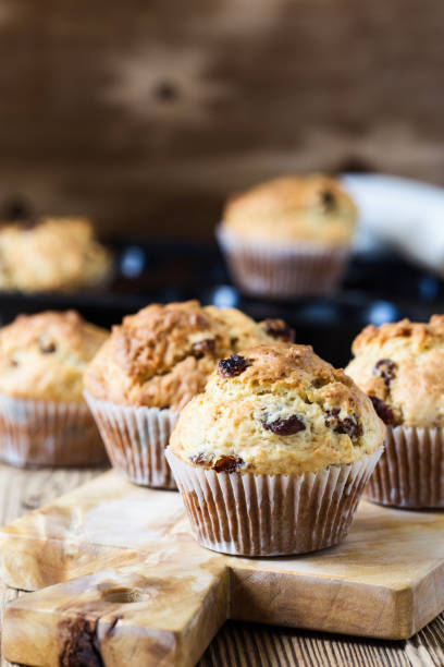 istock Breakfast cornmeal muffins with raisins 958878638